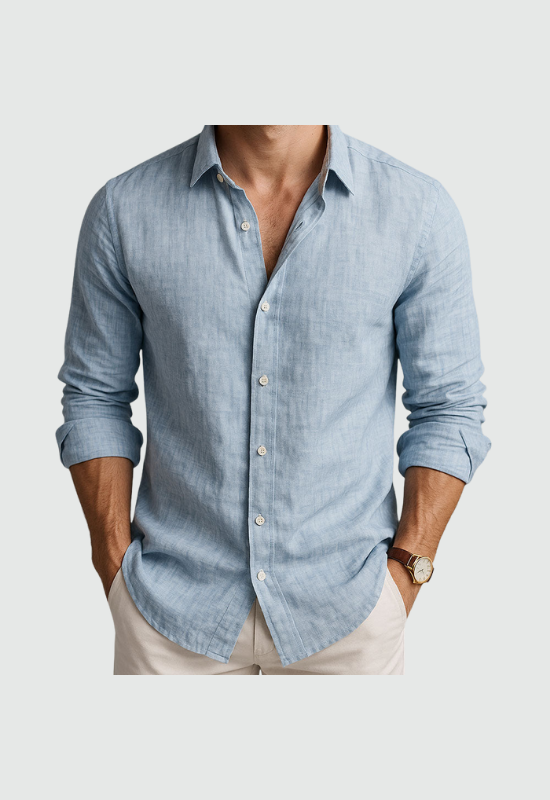 Parma -Camicia in Lino Essenziale