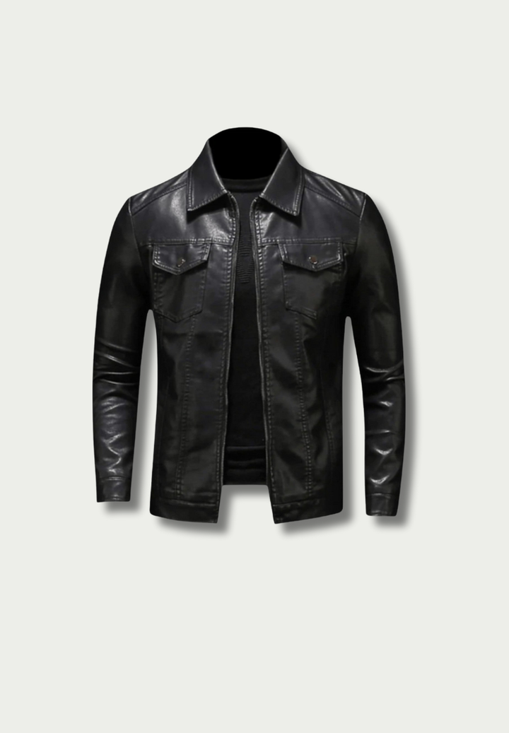 Giacca in pelle di Enzo Vallini