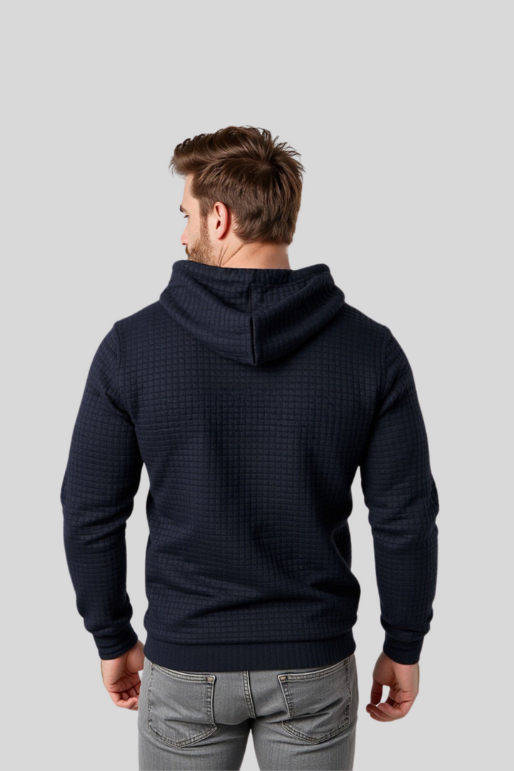 Lorenzo - Felpa con cappuccio in maglia testurizzata