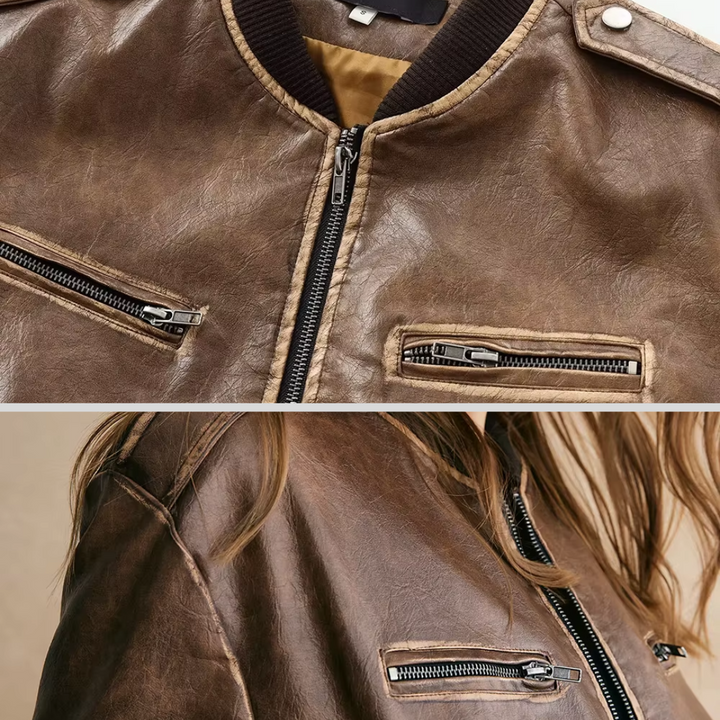Giacca di pelle vintage di Giulia Ferrandi