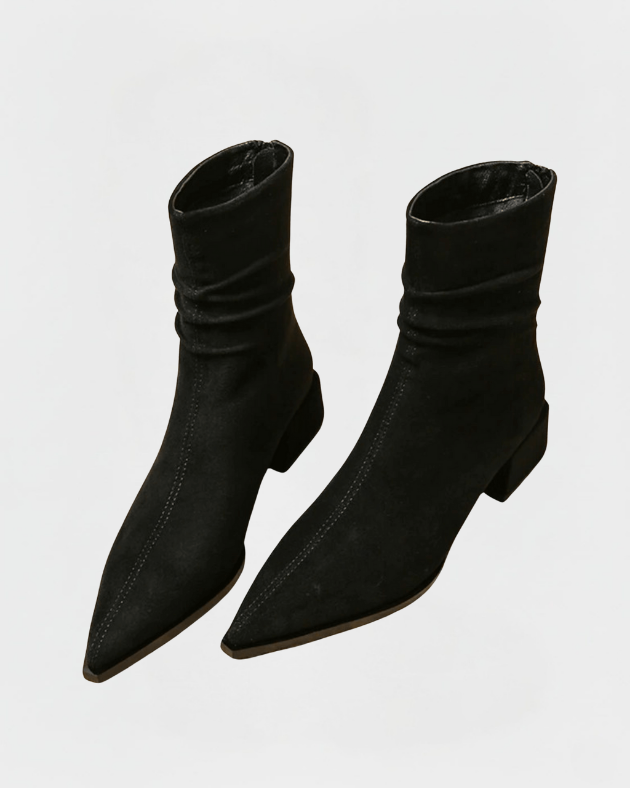 VALERIA™ – Stivaletto in Camoscio Morbido