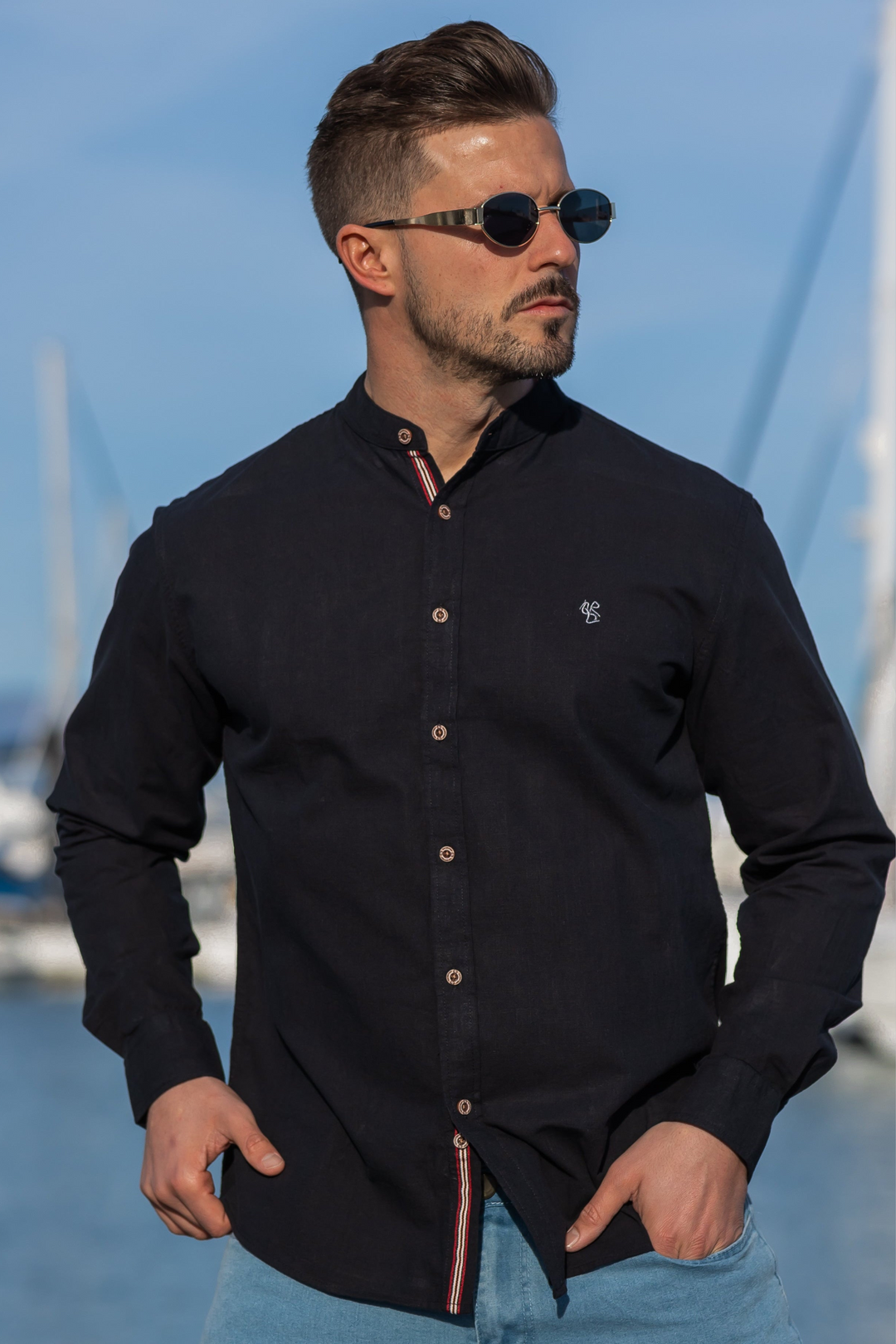 Virtuoso CAMICIA CLASSICA IN LINO
