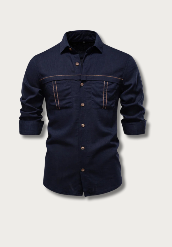 Enzo Vallini - Camicia di lino casual