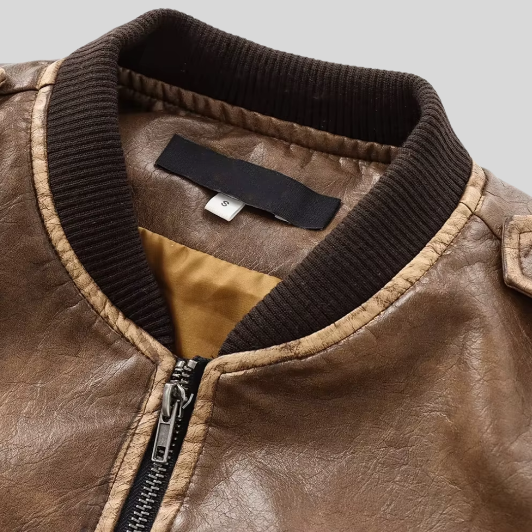 Giacca di pelle vintage di Giulia Ferrandi