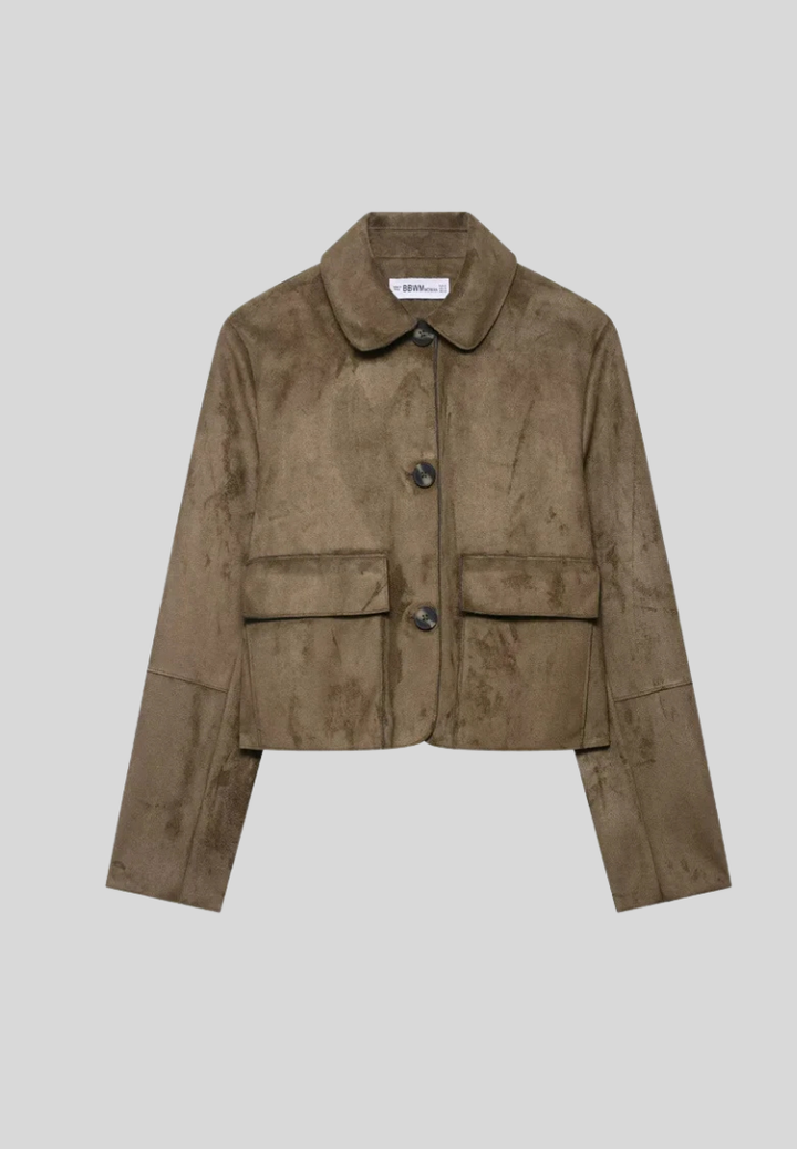 Chiara Valli – Giacca Cropped in Suede