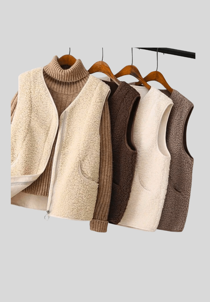 Aurora Lana – Gilet in Sherpa Morbido