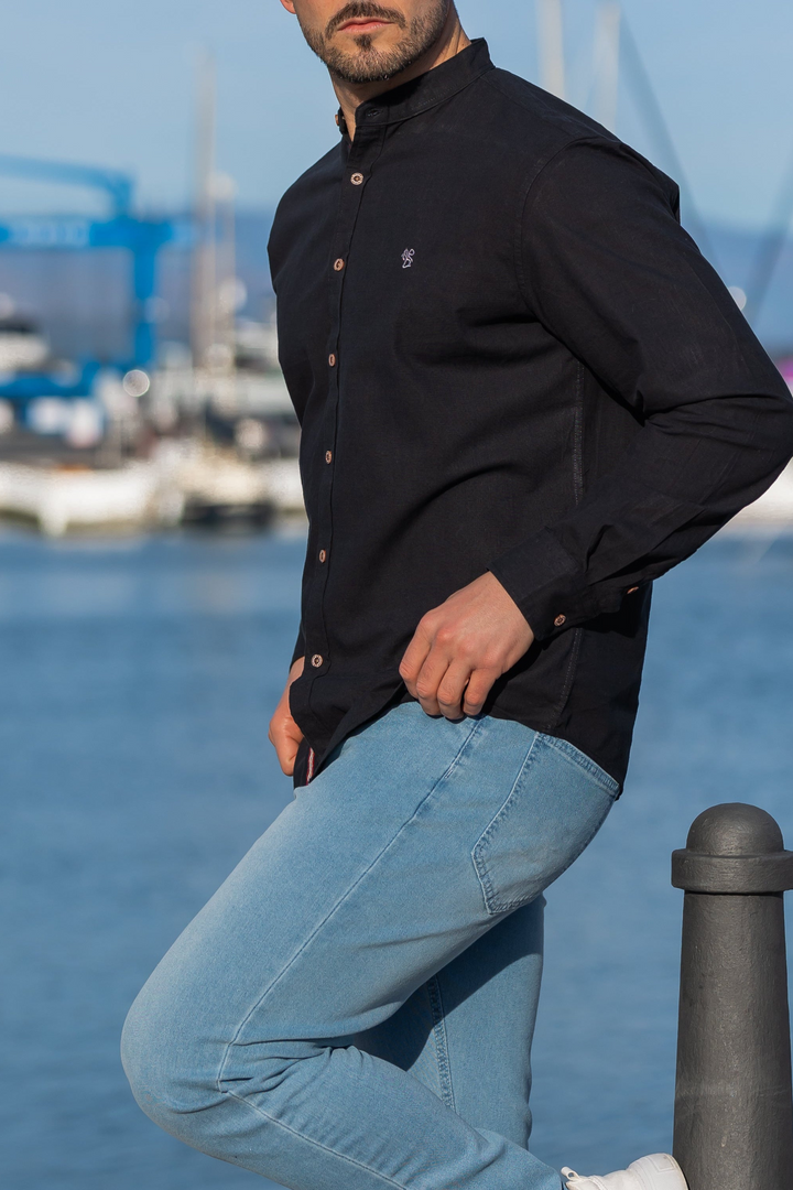 Virtuoso CAMICIA CLASSICA IN LINO