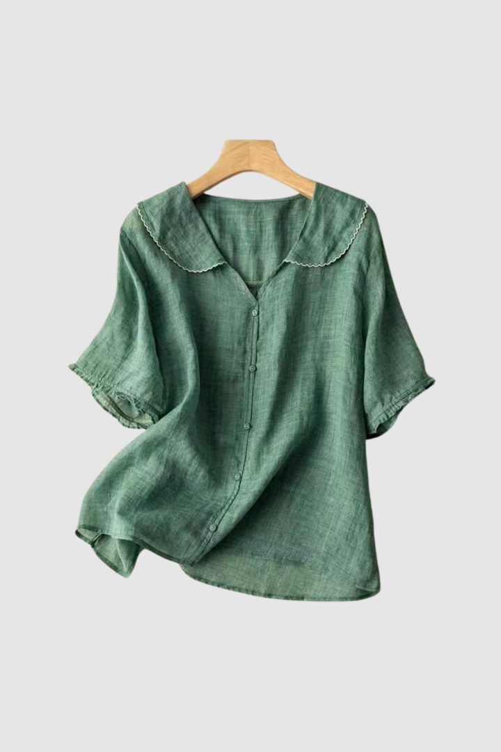 Blusa in lino Lunella