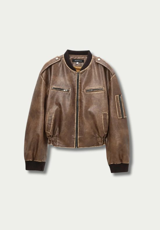 Giacca di pelle vintage di Giulia Ferrandi