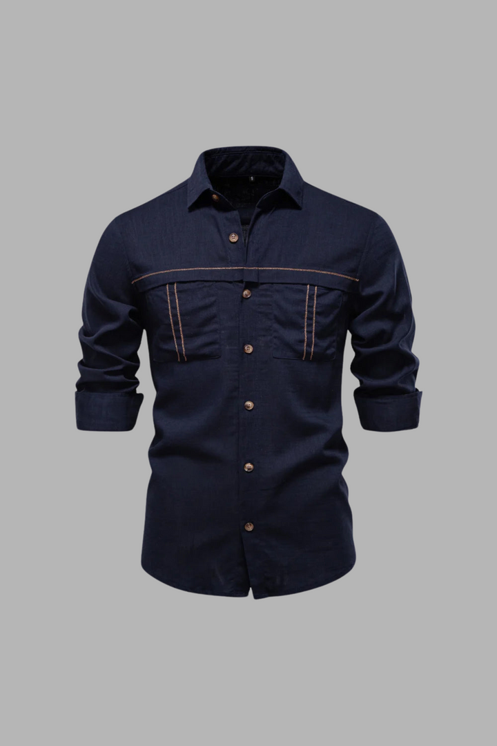 Enzo Vallini - Camicia di lino casual