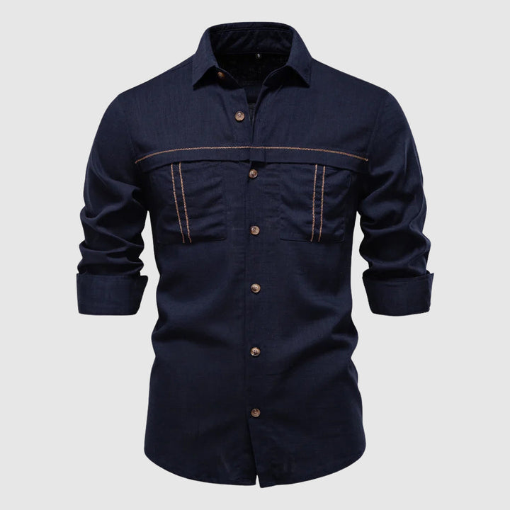 Enzo Vallini - Camicia di lino casual