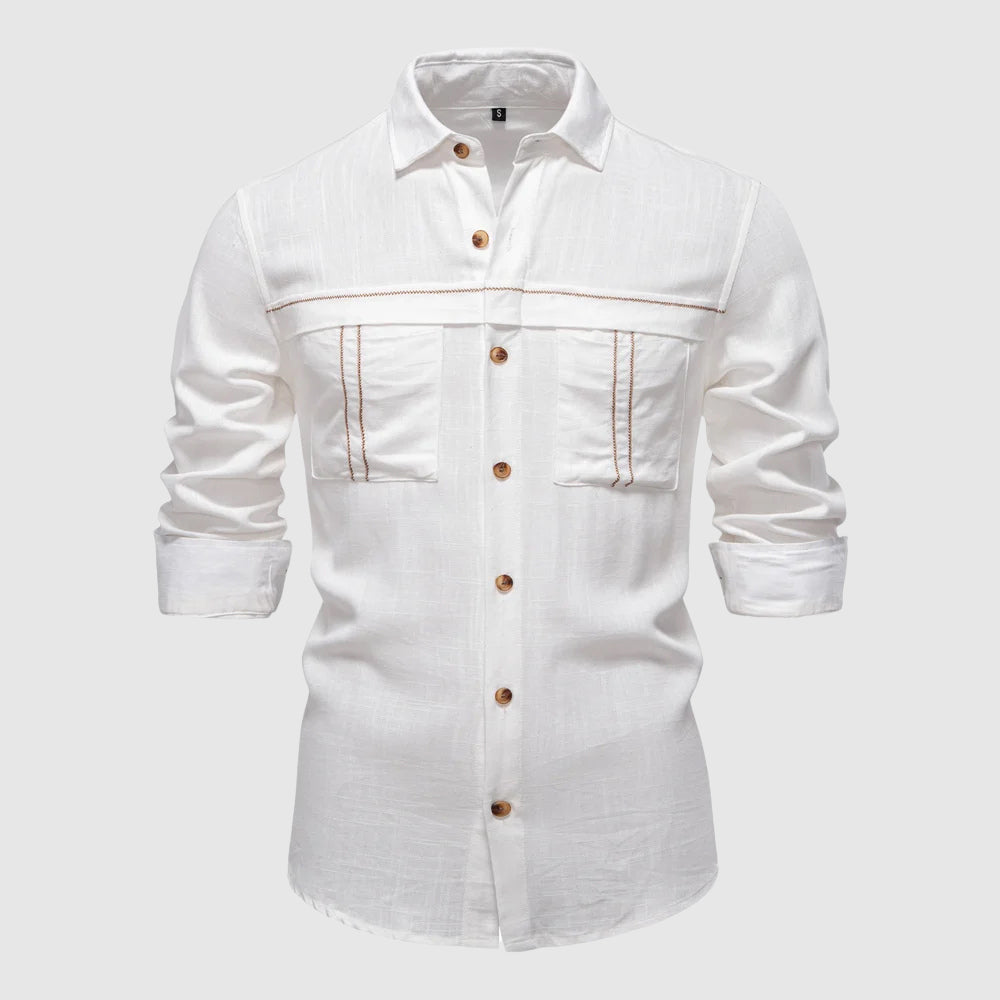 Enzo Vallini - Camicia di lino casual