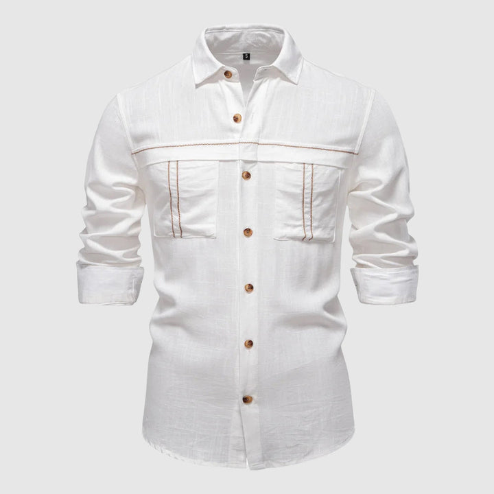 Enzo Vallini - Camicia di lino casual