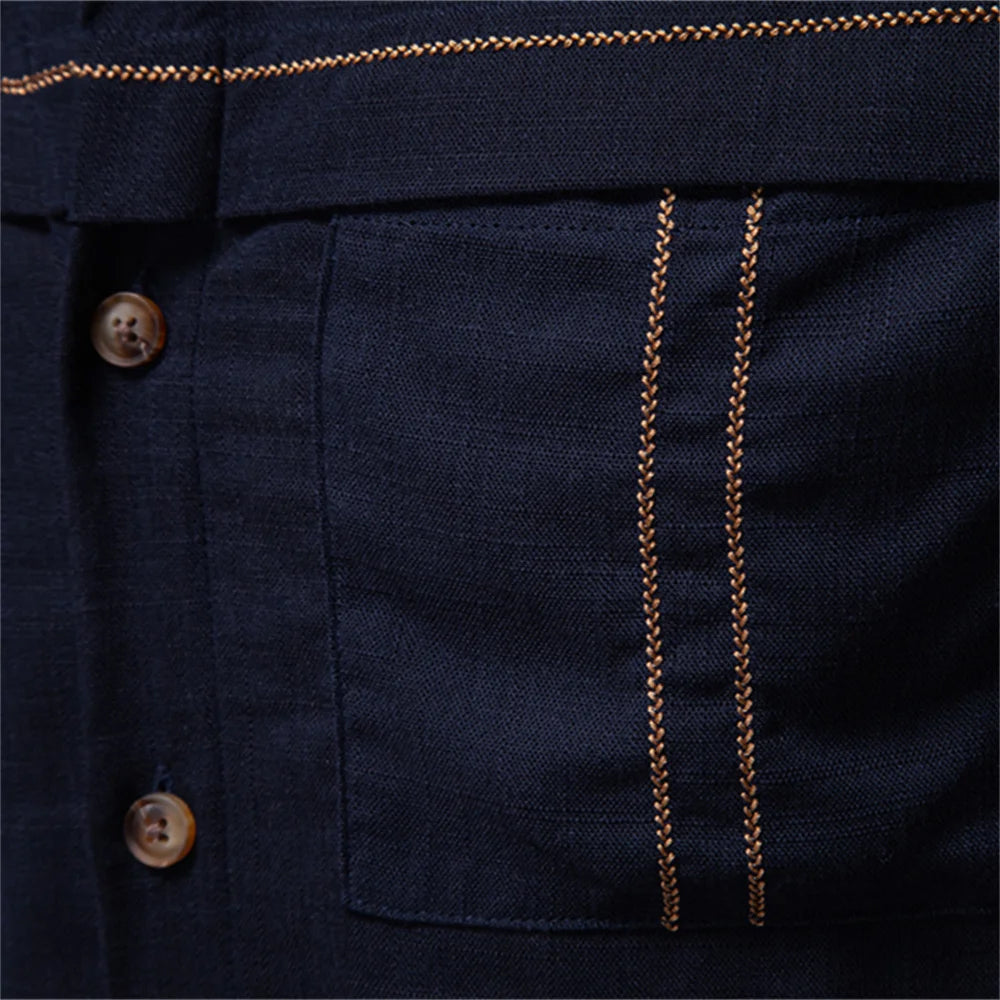 Enzo Vallini - Camicia di lino casual