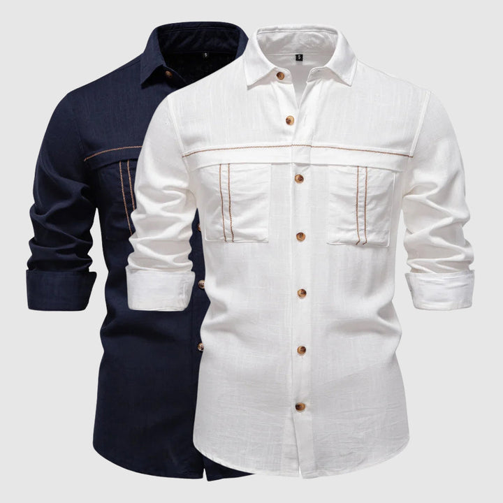 Enzo Vallini - Camicia di lino casual
