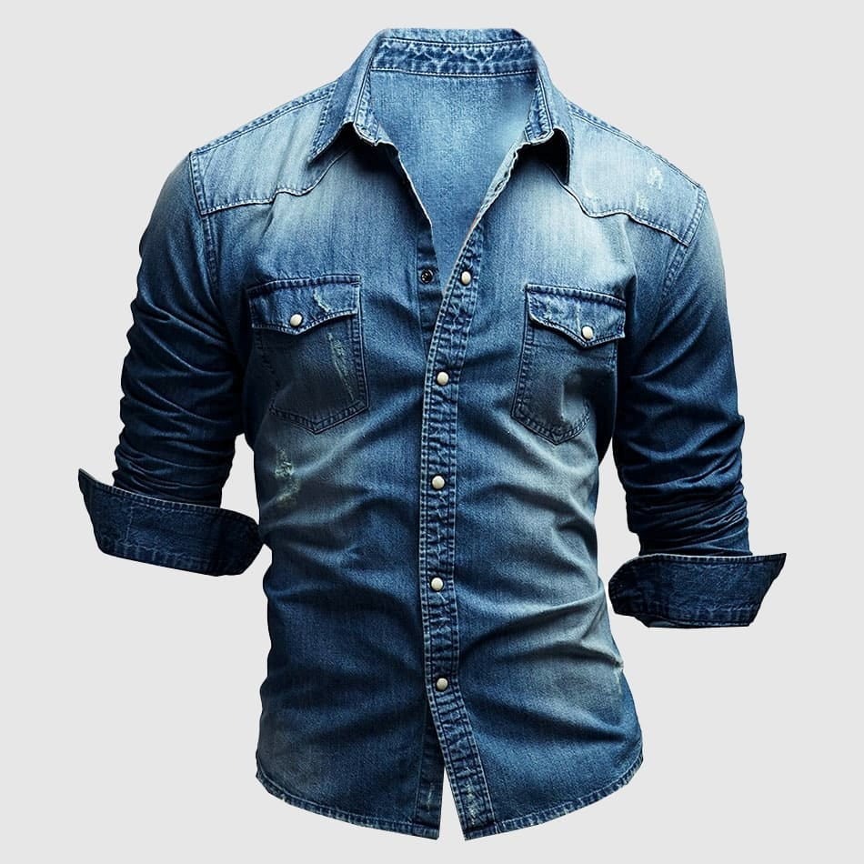 Valerio - Camicia in denim retrò - BOZZI MILANO