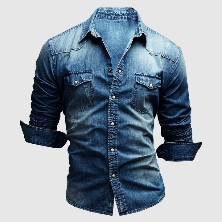 Valerio - Camicia in denim retrò - BOZZI MILANO