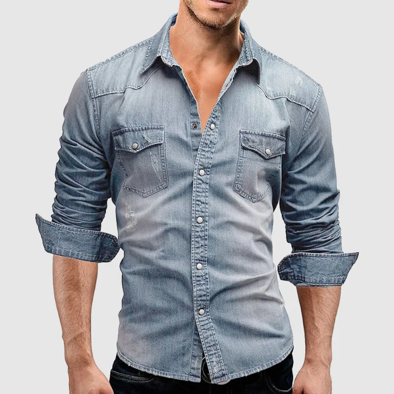 Valerio - Camicia in denim retrò - BOZZI MILANO