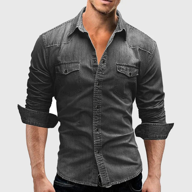 Valerio - Camicia in denim retrò - BOZZI MILANO