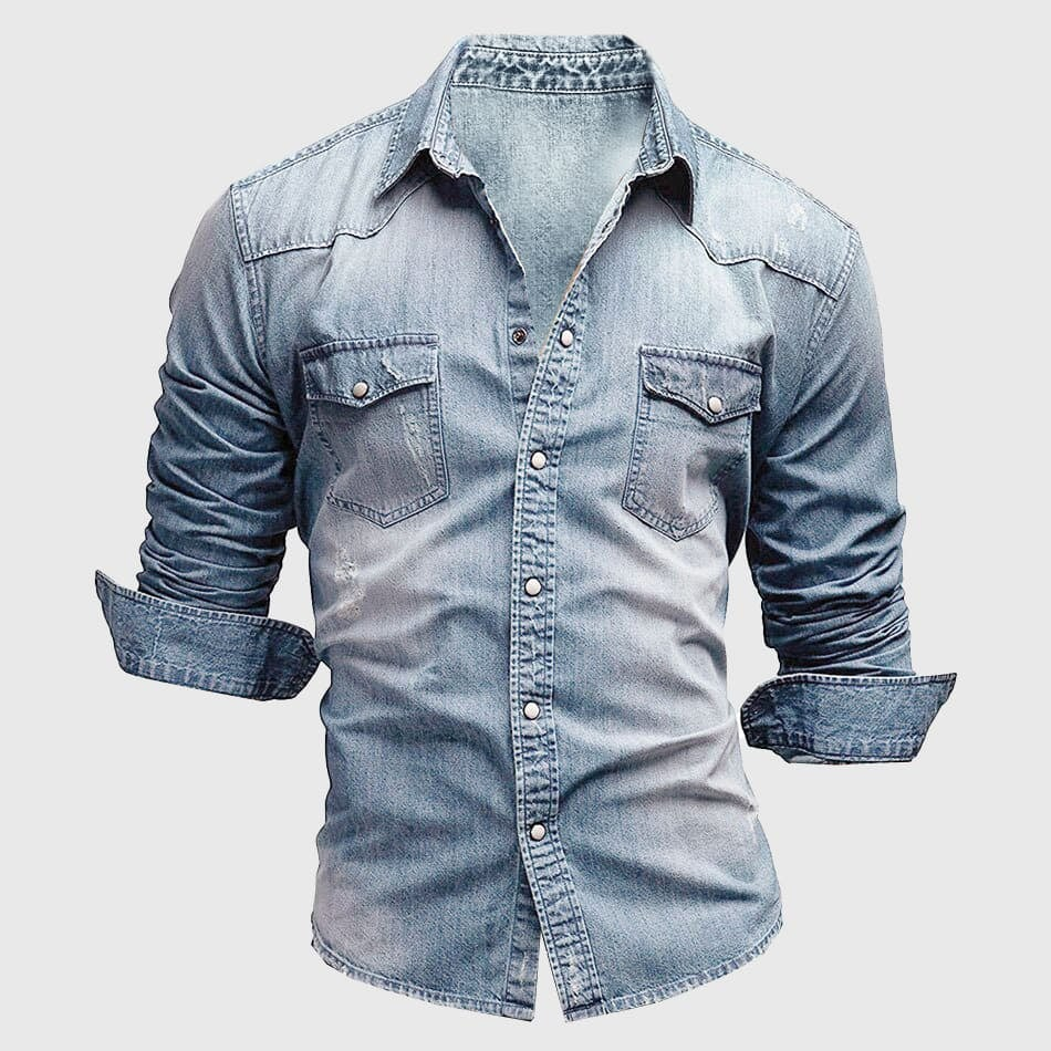 Valerio - Camicia in denim retrò - BOZZI MILANO