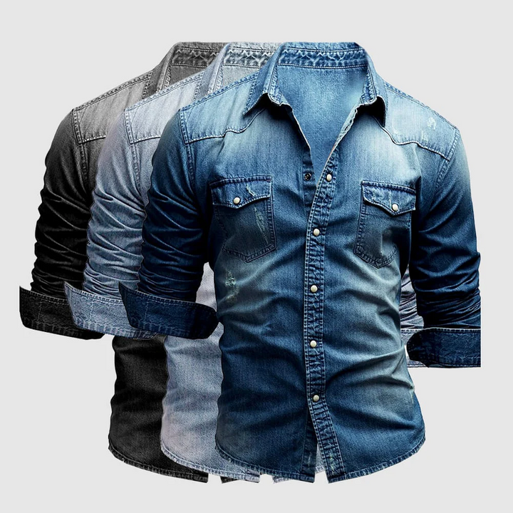 Valerio - Camicia in denim retrò - BOZZI MILANO