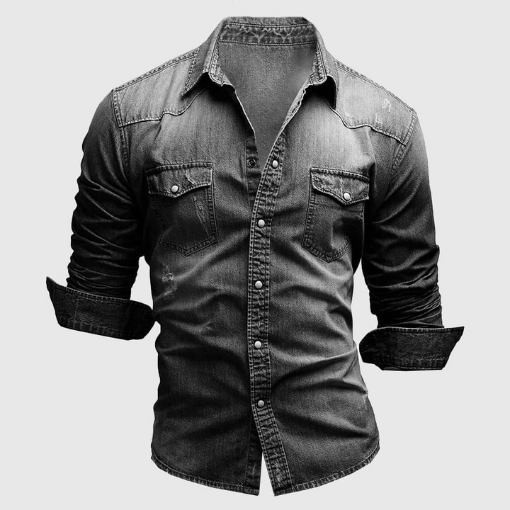 Valerio - Camicia in denim retrò - BOZZI MILANO