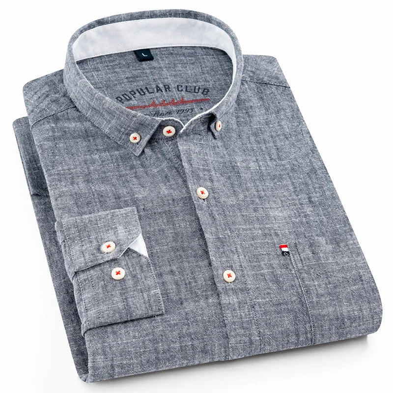 Camicia Vallini in lino Gossamer traspirante