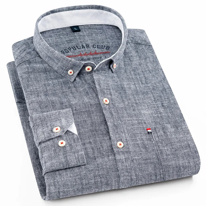 Camicia Vallini in lino Gossamer traspirante