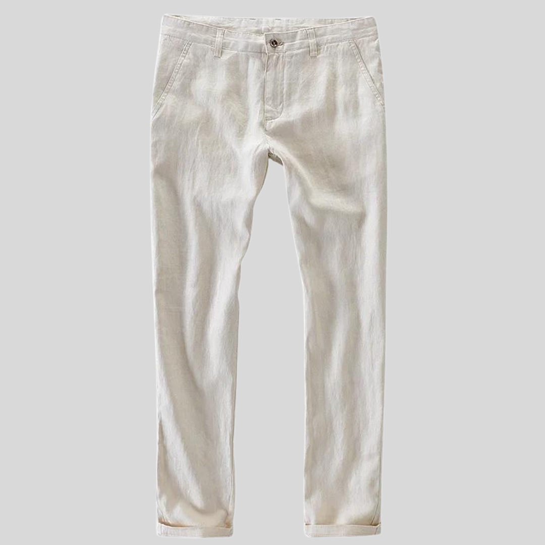 Pantaloni Casual 100% Lino di Enzo Vallini