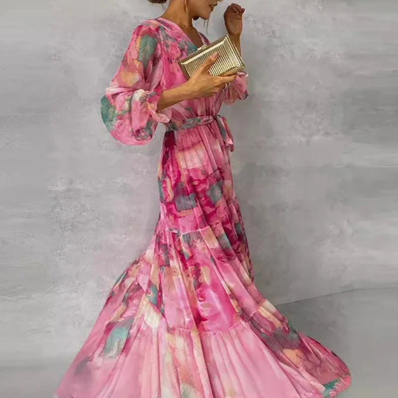 Grace™Abito floreale elegante fatto a mano
