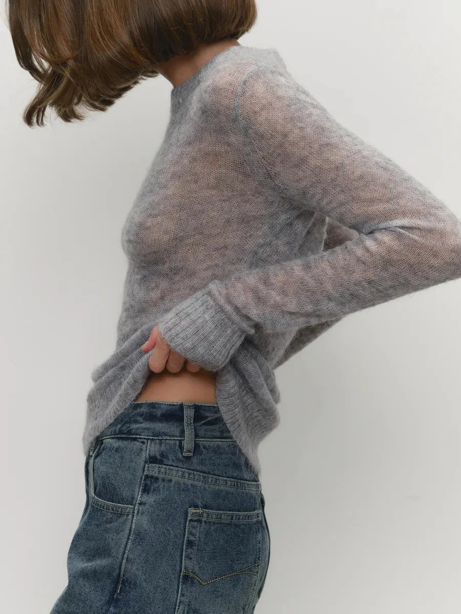 Fenra Maglia Girocollo in Mohair