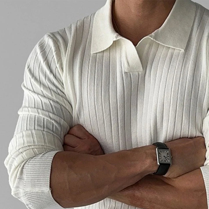 Stefano polo in maglia a coste
