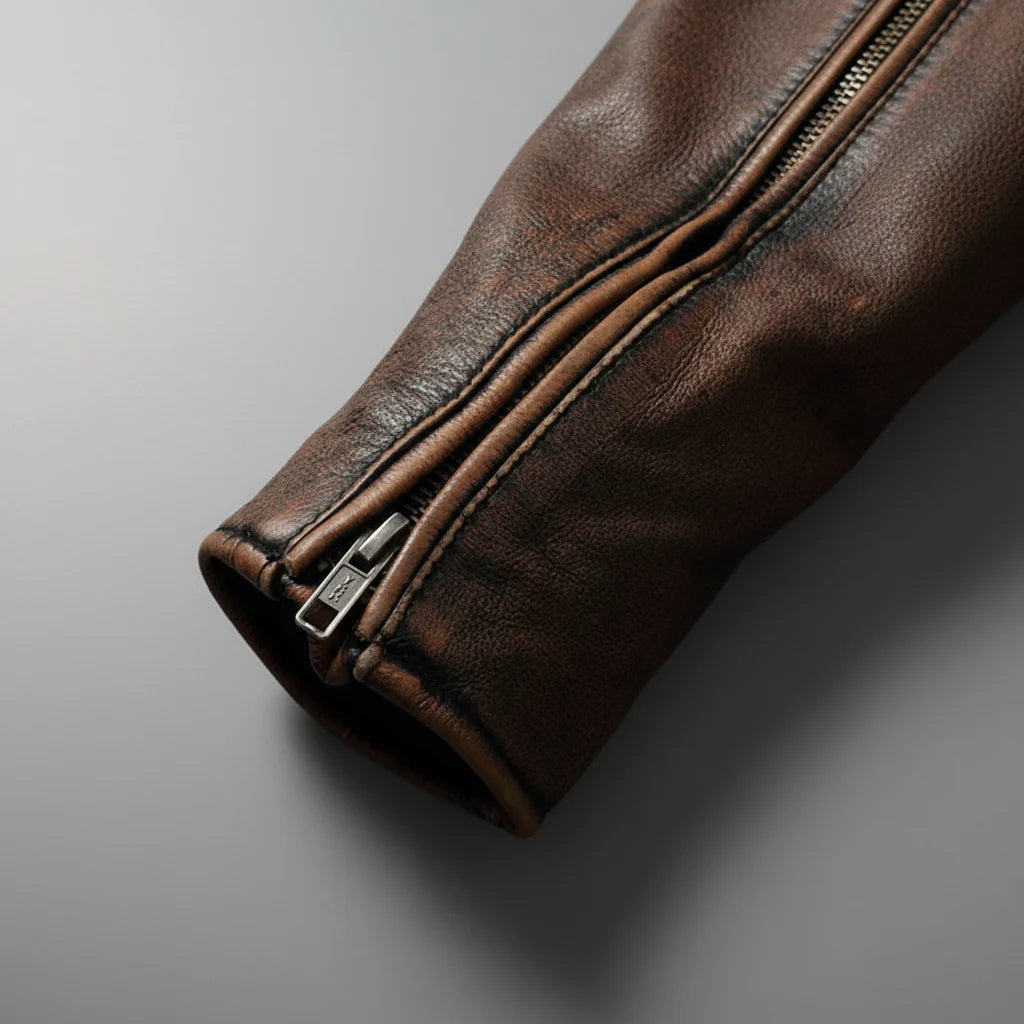 Valente-Giacca in Pelle Vintage