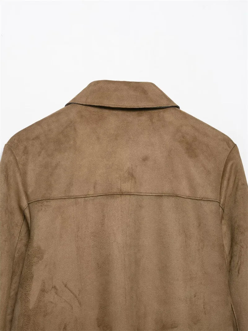 Chiara Valli – Giacca Cropped in Suede