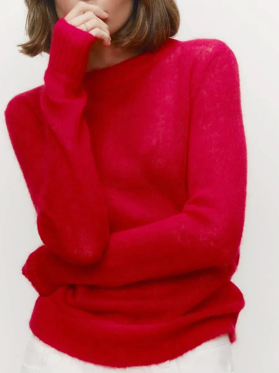 Fenra Maglia Girocollo in Mohair