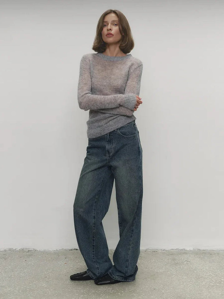 Fenra Maglia Girocollo in Mohair