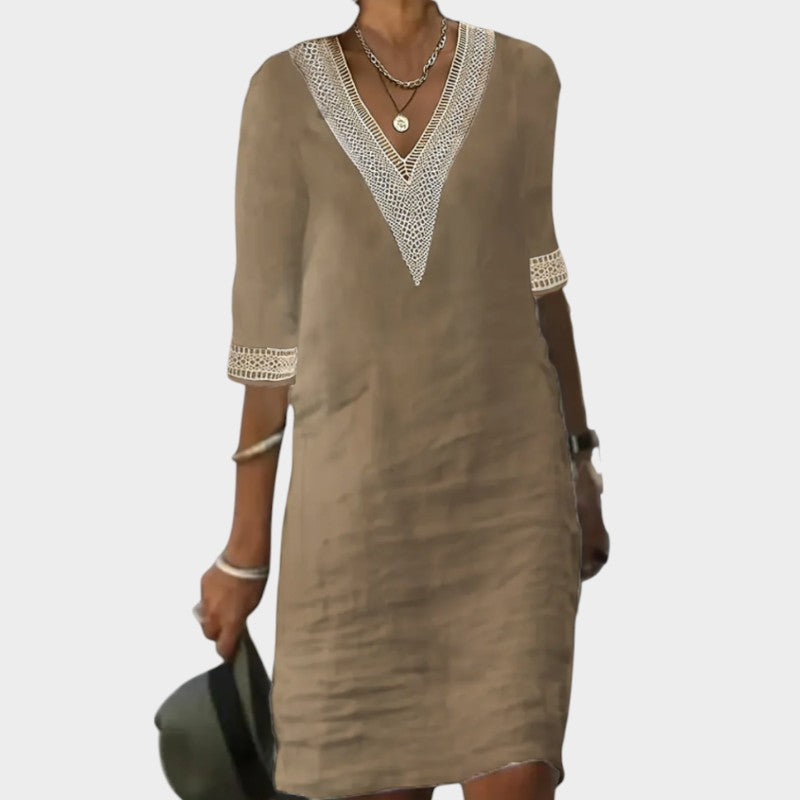Serena – Abito casual in cotone e lino
