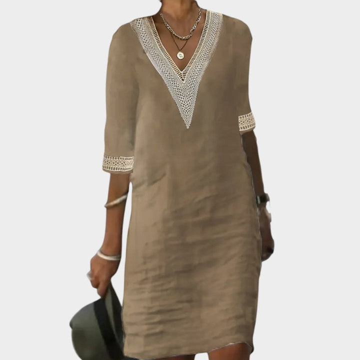 Serena – Abito casual in cotone e lino