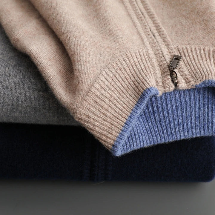Enzo Vallini – Maglia Zip in Cashmere