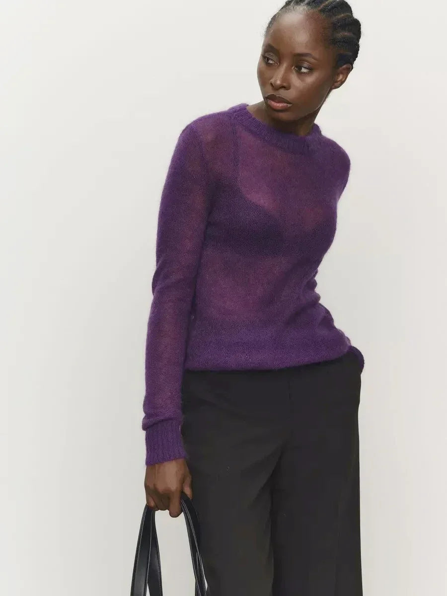 Fenra Maglia Girocollo in Mohair