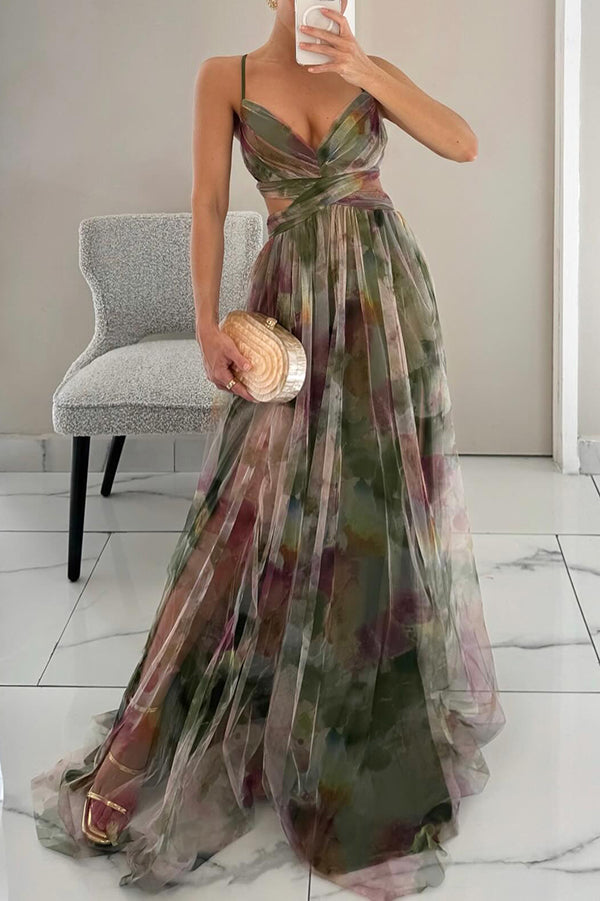 Vera – Abito da designer con motivo floreale