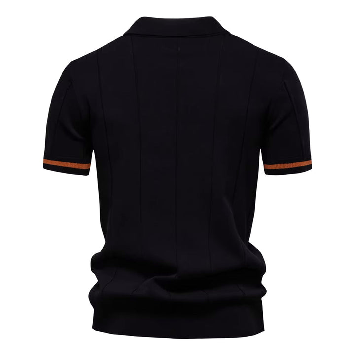 Polo Lugano retrò con mezza zip