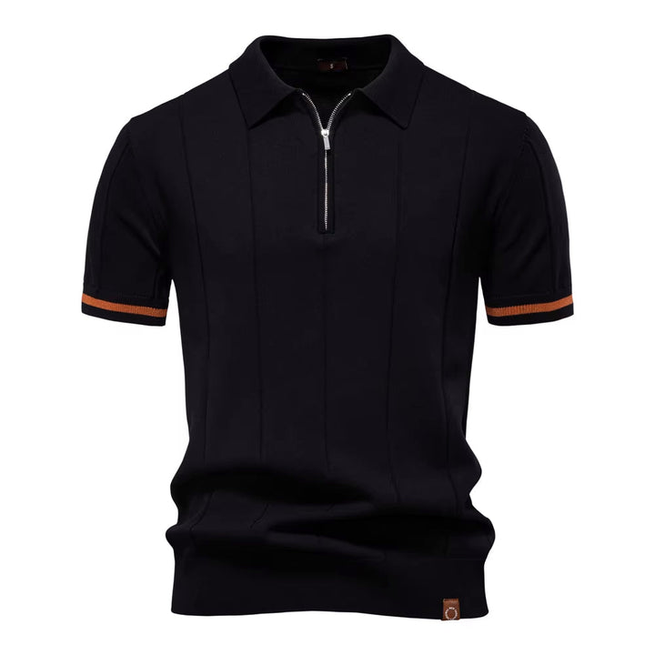 Polo Lugano retrò con mezza zip