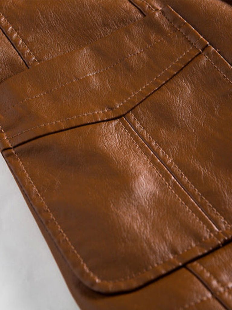 Enzo Vallini  Giacca  in Pelle Raffinata