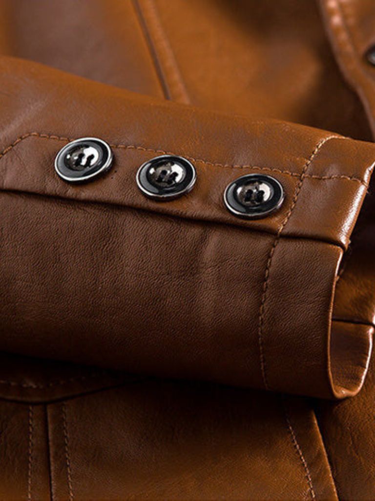 Enzo Vallini  Giacca  in Pelle Raffinata