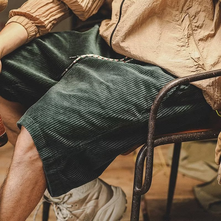 URBANO - PANTALONCINI IN VELLUTO A COSTE DI COTONE - BOZZI MILANO