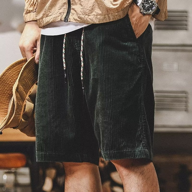 URBANO - PANTALONCINI IN VELLUTO A COSTE DI COTONE - BOZZI MILANO