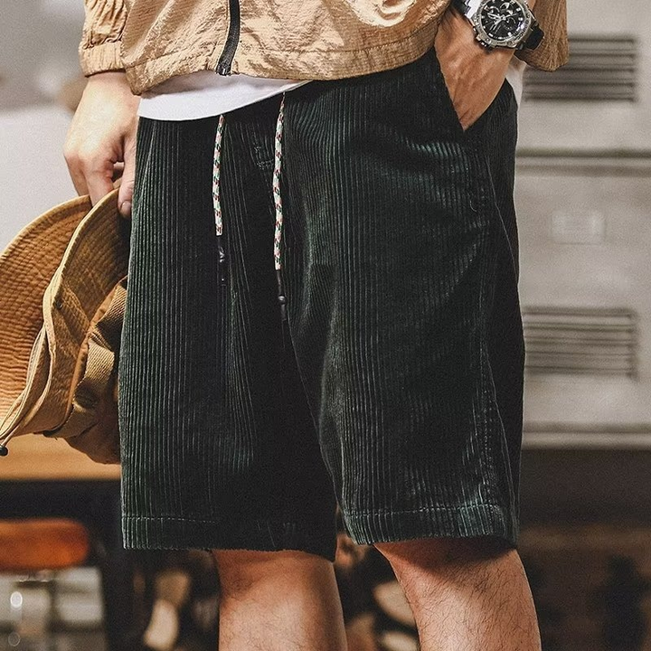 URBANO - PANTALONCINI IN VELLUTO A COSTE DI COTONE - BOZZI MILANO