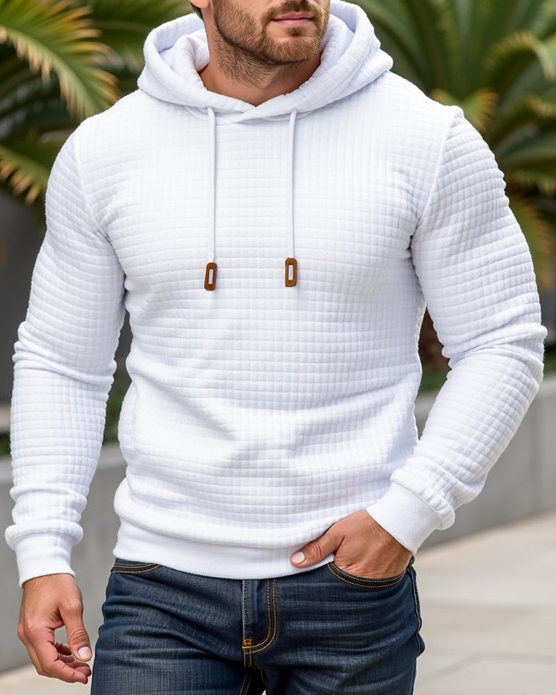 Lorenzo - Felpa con cappuccio in maglia testurizzata