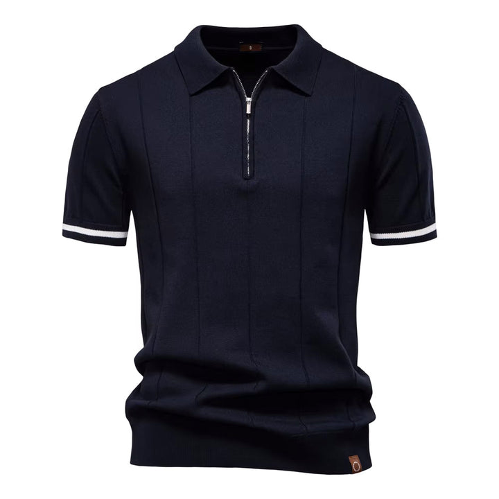 Polo Lugano retrò con mezza zip